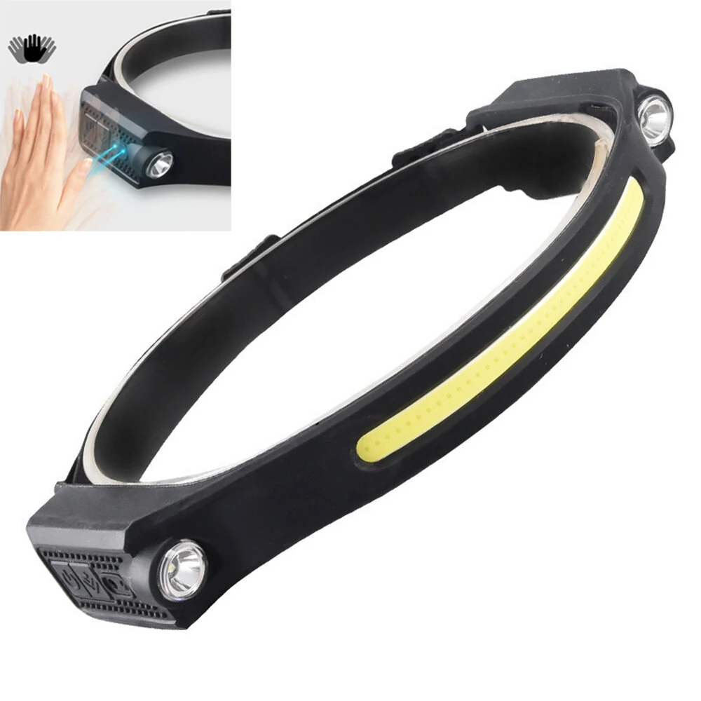 BIKIGHT LX300 2XPE+COB Induction Headlight 1200mAh 270° Wide Range 350LM 5 Lighting Modes Type-C Rechargeable Head Torch COB Outdoor Cycling Adventure Fishing Flashlight Bike Headlamp (image for) BIKIGHT LX300 2XPE+COB Induction Headlight 1200mAh 270° Wide Range 350LM 5 Lighting Modes Type-C Rechargeable Head Torch COB Outdoor Cycling Adventure Fishing Flashlight Bike Headlamp